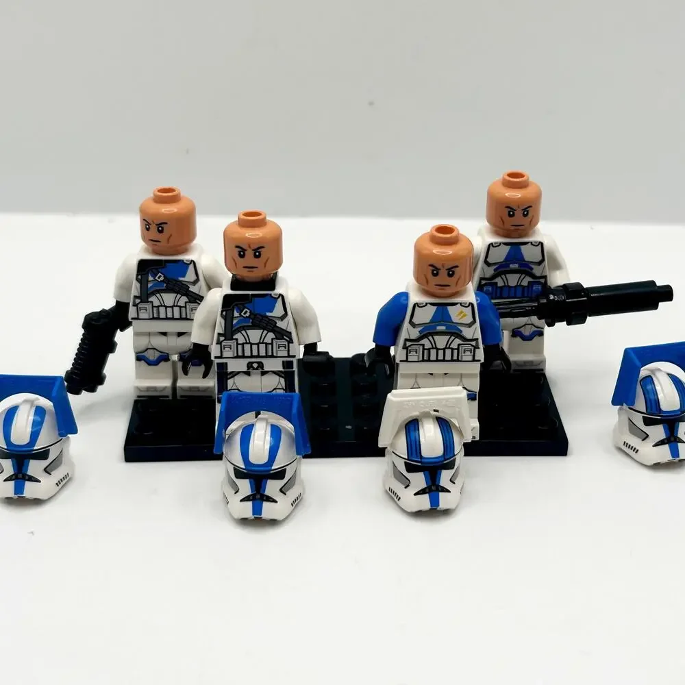 Lego Star Wars Clone Wars 501st Clone Trooper 4 Pack Minifigures EUC